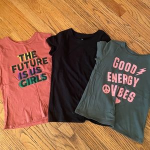 Girls tshirts size Medium and Large